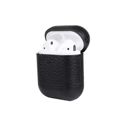 Китай Anti-scratch; shockproof ; Fashion Gen Grain Waterproof Luxury Cow Leather Protective Case for Airpods 1 or 2 продается