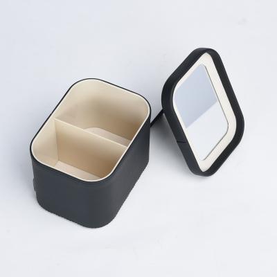 China High Quality Luxury Leather Ring Jewelry Box Storage Jewelery Storage Necklace Multifunctional Organizer en venta