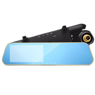 China Full Hd 1080P NIGHT VISION Dual Lens Rear View Camera Dvr Video Mirror Drive Recorder Car Rearview Dvr Camera for sale