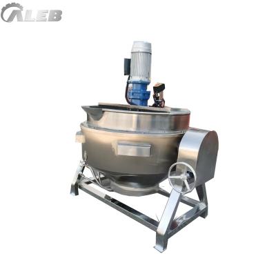 China Bakery Steam Jacketed Electric Tilting Kettle Electric Heating Jacketed Kettle Brew Kettle for sale