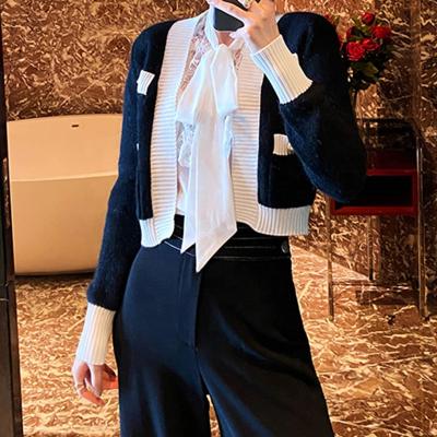 China New Arrival European Style Anti Shrink Long Knit Cardigan Sun Protection Sweater Air Conditioner For Women for sale