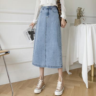 China Wholesales Ladies Breathable Jeans Skirt Long Women To Skirt High Waist Ladies Long Skirt for sale