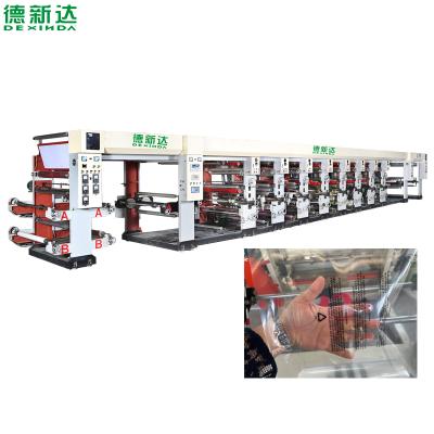 China Factory Dexinda 1 to 8 Colors High Speed ​​Rotogravure Printing Machine for sale