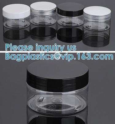 China Tampas de Mini Canning Jars With Black, cosmético de vidro do recipiente do frasco do armazenamento, loção, creme, composição à venda