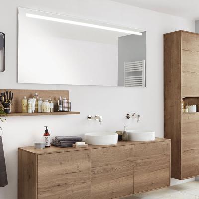 China Modern Concise Design Bathroom Vanity Wall Mounted Toilet Wooden Cabinets for sale