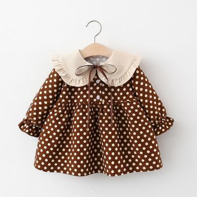 China Breathable Autumn Newborn Baby Girls Clothes Toddler Dot Princess Dress for Girl Birthday Christmas Dresses Infant Baby Clothing for sale