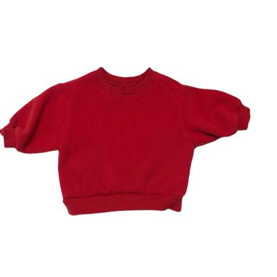 China Breathable Cotton Toddler Baby Plain Clothing Baby Boy And Girls Long Sleeved Warm Hoodies  Sweatshirts for sale