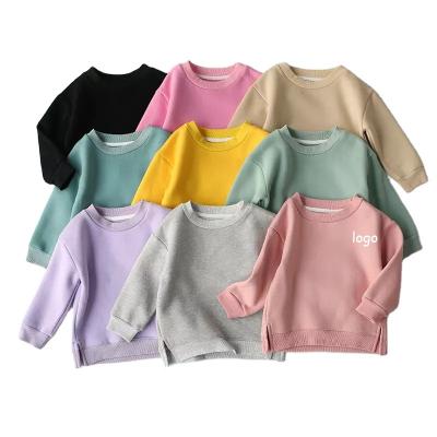 China Anti-Shrink Kids Stylish Blank Multicolor Pullover Unisex Children Sweatshirt Hoodies Toddler Baby Sweatshirt for Boys Girls Clothing for sale