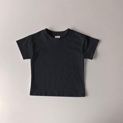 China Breathable Custom Logo Printing Clothes Children Unisex T-Shirts 100% Cotton Short Sleeve 2023 Boy Children Blank T-Shirts for sale