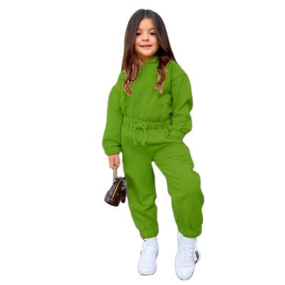 China Windproof Kids Clothing Girls Outfits 2022 Cotton Baby Clothes Printed Casual Sports 2 Piece Girls Clothing Sets for sale