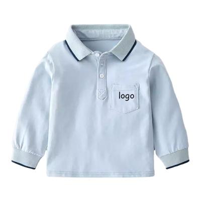 China Anti-Shrink Custom Kids cotton sports polo t shirt Children Long sleeve Boys Uniform Polo Shirts for sale