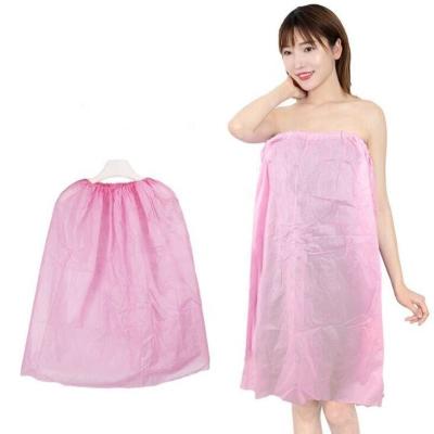 China Beauty Center Spa Wrap Disposable Nonwoven Shower Wrap Gown For SPA Disposable Spa Body Wrap for sale