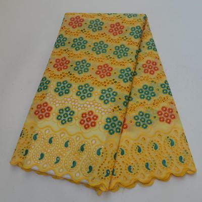 China Viable Yellow French Lace Tulle Mesh Lace Fabrics Promotion Price Nigerian French Guipure Lace Fabric Manufacture for sale