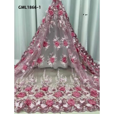 China Viable 3d lace fabric African lace fabric /Manufacturers Wholesale African lace fabric 3D lace fabric /Manufacturers for sale