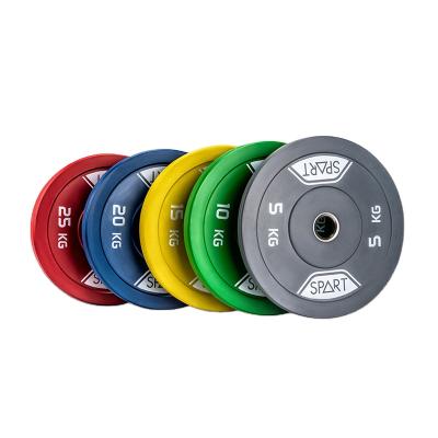 China Manufacturer high quality gym china weightlifting rubber color rubber training bumper plate for sale