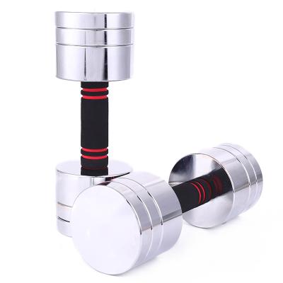 China Custom Gym Equipment Durable Hot Selling Stainless Steel Free Weight Dumbbell for sale