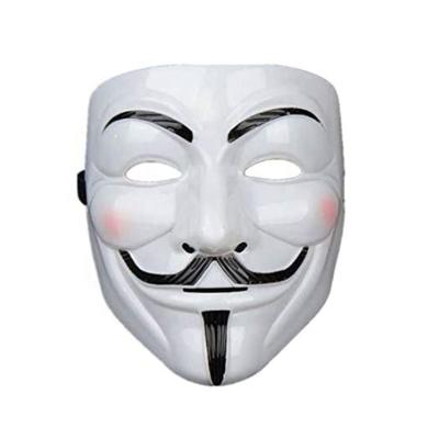 China Anonymous PVC V for Halloween Party Vendetta Mask Cosplay Mask Party Supplies for sale