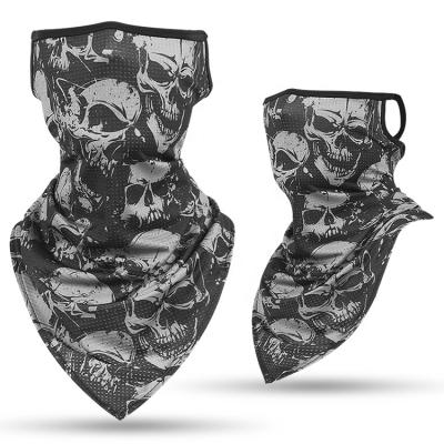 China Dustproof Bandana With Breathable Earloops Windproof Skeleton Printing Cycling Scarf Neck Warmers For Adults Face Cover for sale