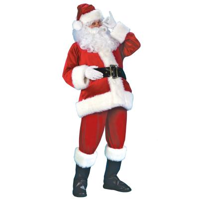 China Terylene Manufacturer Direct Selling Christmas Santa Claus Cosplay Costume Santa Claus Clothes for sale