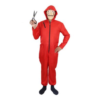 China Factory Direct Sale Halloween Costume Party The House Of Paper La Casa De Papel Halloween Costume With Mask for sale