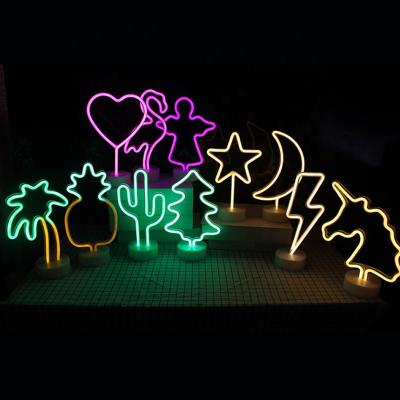 China Beautiful Modern LED Table Night Lamp Home Bedroom For Kids Christmas Festival Gifts 3D Decoration Light for sale