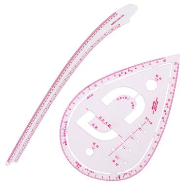 China 7pcs Work Style Dress Sewing Plastic Curve Rulers For Pattern Design DIY Tailor Scale Quilt Plastic Ruler for sale