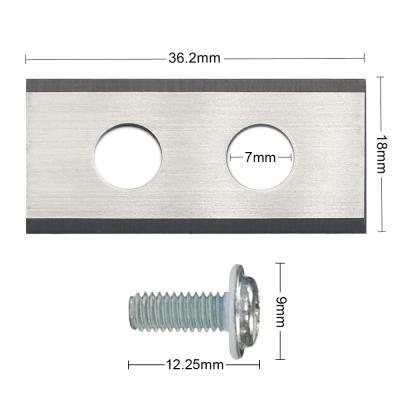 China SUS 420J2 /SUS 420J2+ Titanium Double Hole Titanium Knife Blades, Robot Lawn Mower Replacement Blades For Worx Landroid for sale