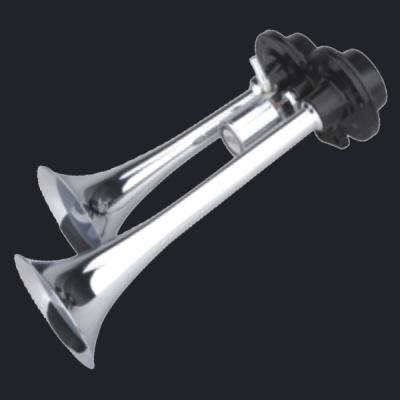 China Dual Trumpet Chrome Air Horn raised base (HS-1013) for sale