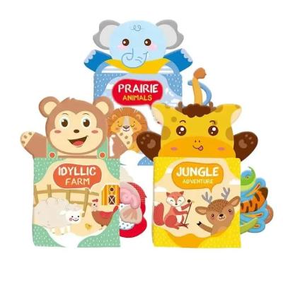 China STUFFED Wholesale Baby Toy Washable Fabric Animal Tails Bath Book Early Educational Bath Book for Newborn for sale