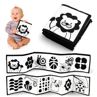 China STUFFED New Arrival Washable Educational Learning Soft Baby Cloth Book Infant Sensory Toys Cloth Book with Mirror for sale