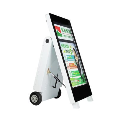 China Support 4G 5G Outdoor System Movable Aluminum Digital Signage Totem for sale