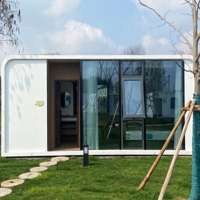 China 20/40ft Modular prefab tiny homes container office portable apple house pod movable apple cabin for sale