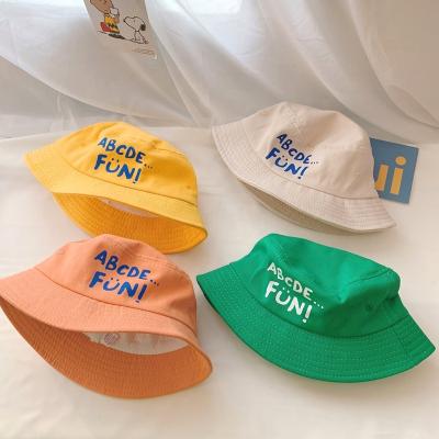 China Character Kids Hats Caps Spring Summer Fashion Custom Designed Sun Proof Baby Kids Bucket Hats For Boys/Girls for sale