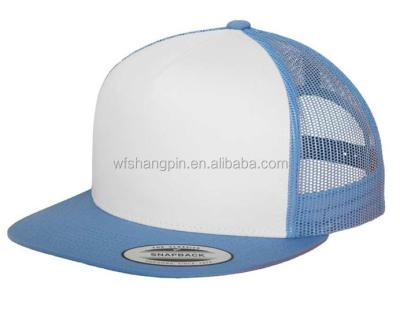 China JOINT White Snap Back Foam Bill Mesh Flat Trucker Hat, Diver Gravity Falls Cartoon Hat Cap Trucker for sale