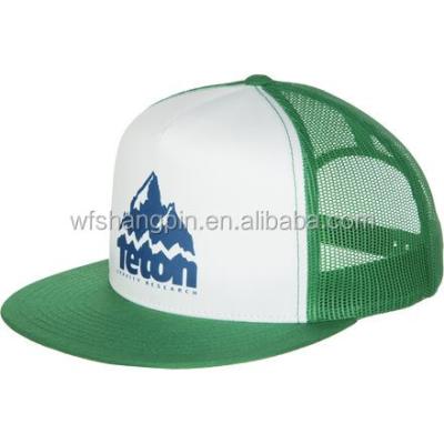 China Wholesale High Quality JOINT Customized Snapback Trucker Hat Custom Flat Brim Mesh Trucker Hat for sale