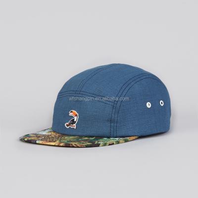 China JOINT Design Your Own Wholesale Cotton Baby Hat 5 Panel Baby Hat Snapback Hat for sale