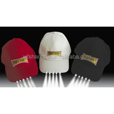 China JOINT Promotional Wholesale Custom Luminous Baseball Cap With Led Lights for sale