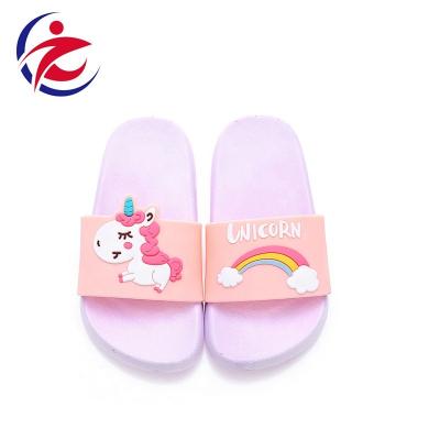 China Fashion round PVC home children anti-slip slippers with diamond teenagner anti-slip home bathroom slipped sandals for sale