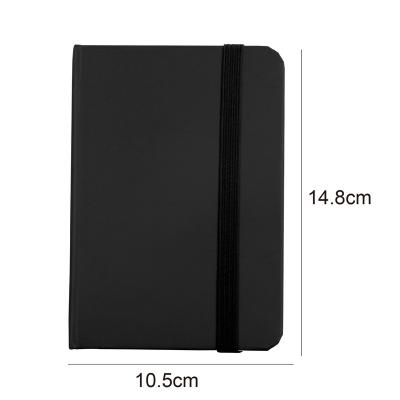 China Eco-friendly Professional Monochrome Hard Black Notebook A6 Maker High Quality Notebook for sale