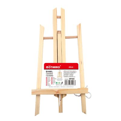 China Eco-Friendly Best Selling Kids Paint Easel 40cm Adjustable Hobby Artist T-Stand Portable Painting Easel for sale