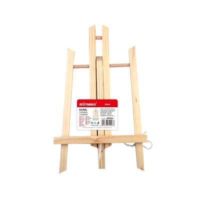 China 18*30cm High Quality Eco-friendly Display Easel Decoration T-Shaped Wooden Board Painting Easels For Kids Artist for sale