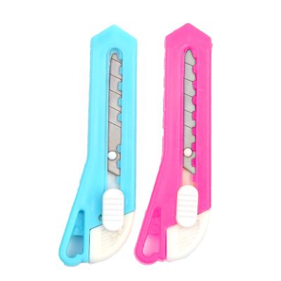 China Eco-friendly trending hot products pink and blue durable toughbuilt utility knife scraper utility knife for sale