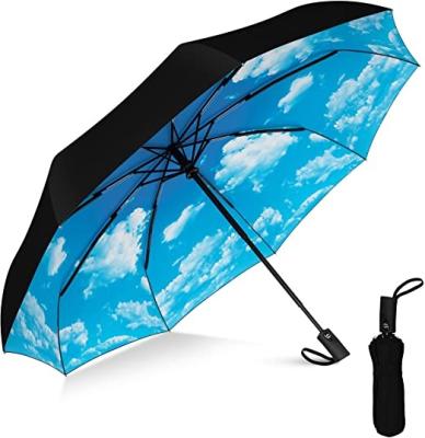 China OEM Design CLASSIC Fully Automatic Umbrella Mechanism Compact Folding Umbrella for sale