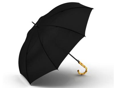 China Modern Good Quality Custom Manual Open Handle Bamboo Umbrella for sale