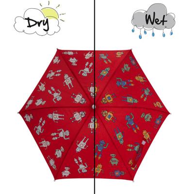 China Traditional When Wet Change Color Umbrella For Kids for sale