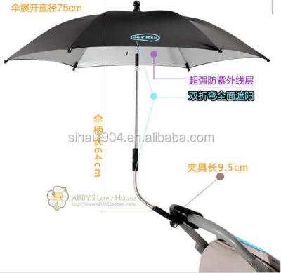 China High Quality Pongee Durable Baby Clip On Umbrella for sale