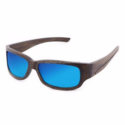 China 2021 Fashionable Custom Made Recycling Logo Polarized Sunglass Bamboo Sport Sunglasses for sale