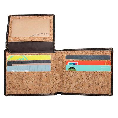 China Fashionable Short Wallet Portugal Cash Shorts Women Wallet High Quality Cork Mens Wallet Card Holder For Men for sale