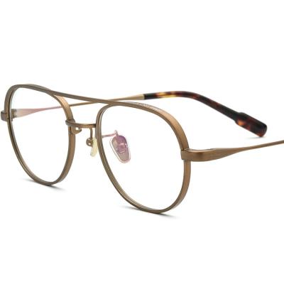 China For Ultralight Round B-Titanium Optical Frame Myopia Glasses Frame Male Women Reading Glass Retro for sale