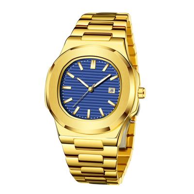 China Non-specific real gold watch slim men's gold watch gold watch men for sale